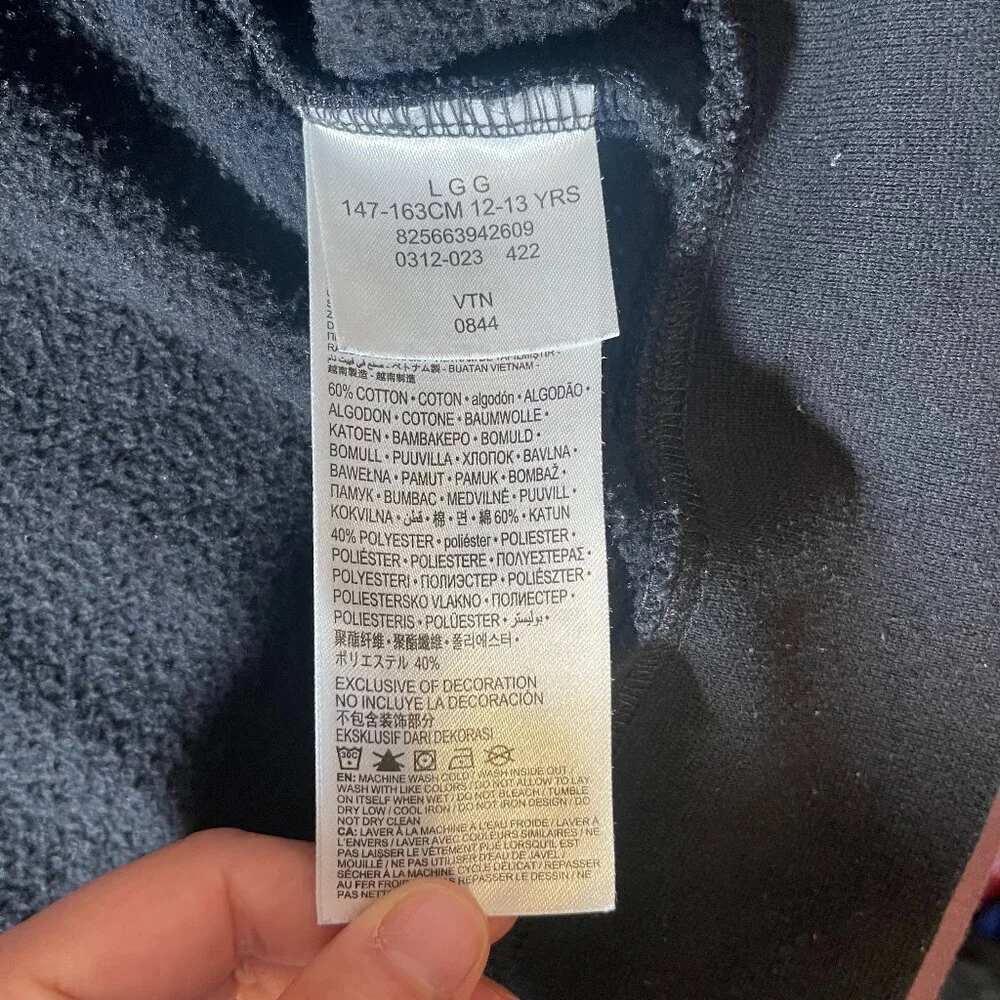 Nike 3 Brand Full Zip Hooded sweatshirt in Black - Boys Large (12-13 yrs) - Picture 5 of 6